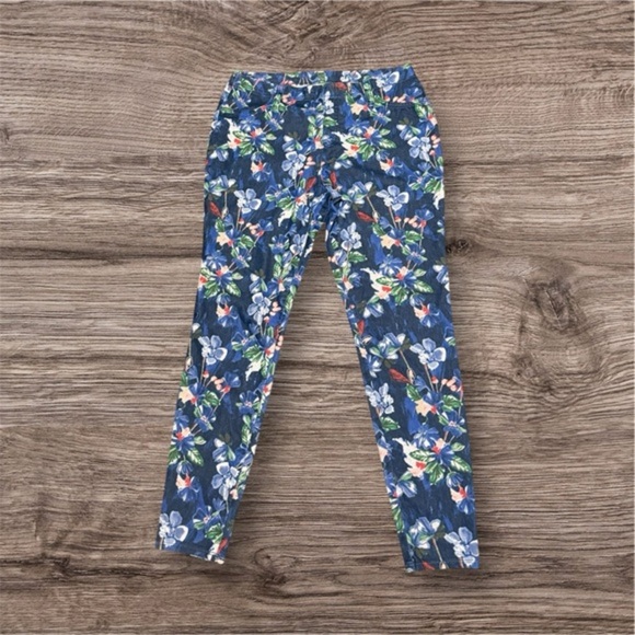 NWOT Faded Glory Blue and Green Abstract Leggings - Picture 1 of 4